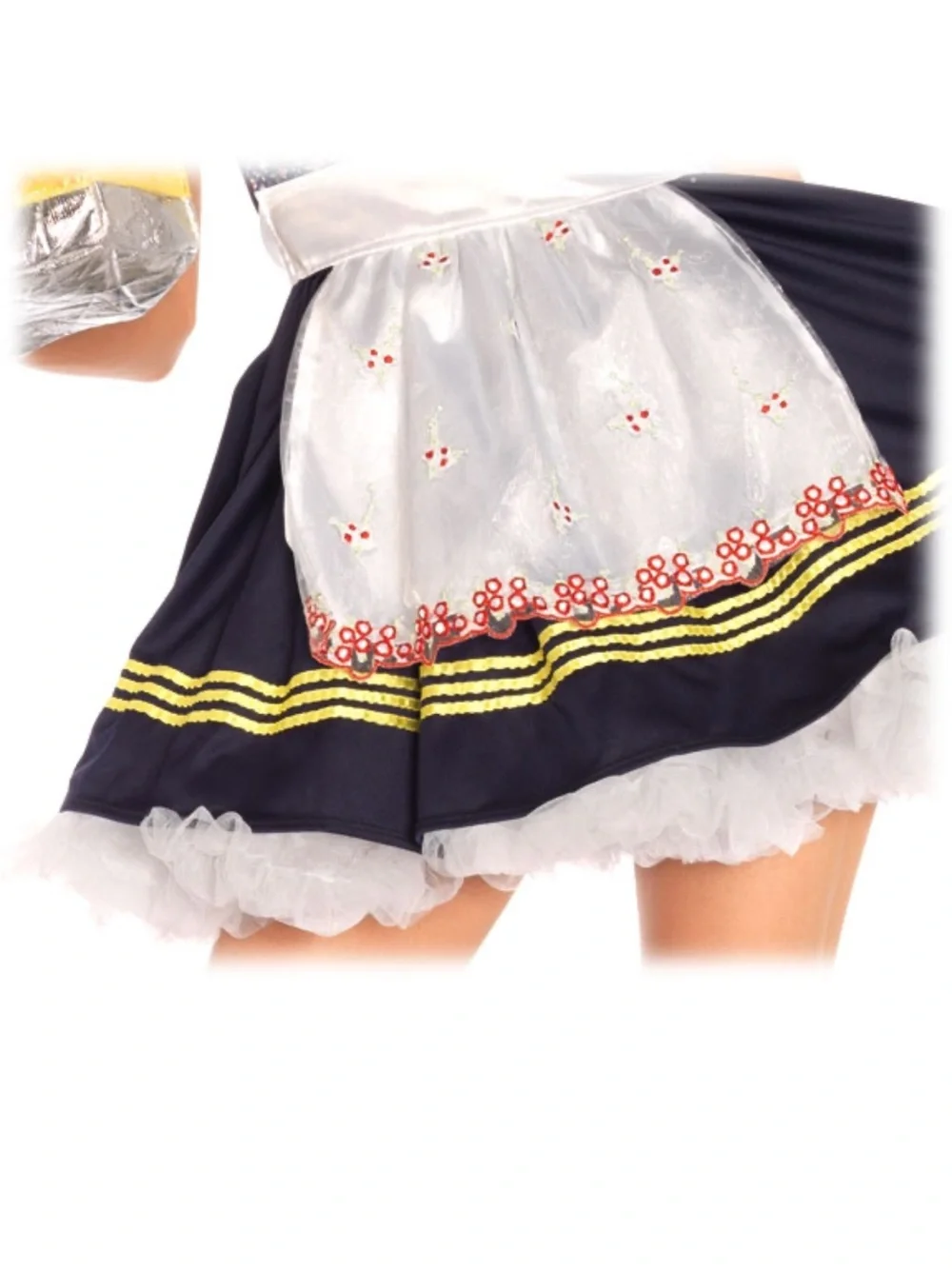 Women's Navy and Red Oktoberfest Dirndl Dress - Women’s Halloween Costume S/M